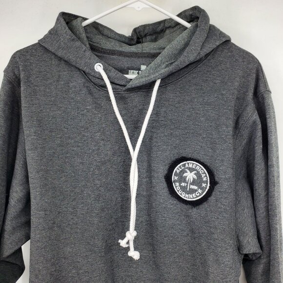 All American Roughneck Here To Work Easy Living French Terry Hoodie XS - Picture 6 of 7